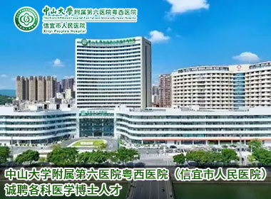 中山大学附属第六医院粤西医院（信宜市人民医院）诚聘各科博士医学人才